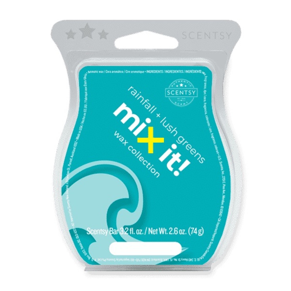 Scentsy Rainfall + Lush Greens Wax Bar